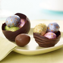 Making Easter Egg Chocolates