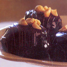 GLAZED HAZELNUT CHOCOLATE TRUFFLE CAKES